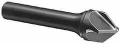 Hertel - 1/4" Head Diam, 1/4" Shank Diam, 4 Flute 120° Solid Carbide Countersink - Exact Tooling