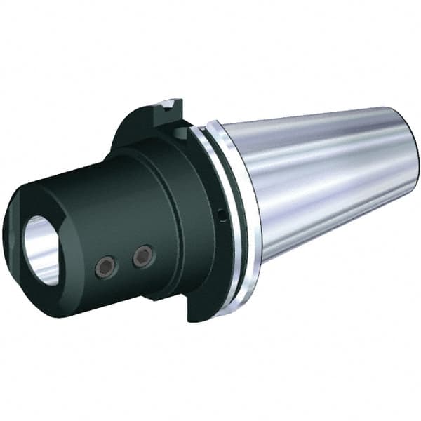 Kennametal - CAT40 Taper, 1.2598" Inside Hole Diam, 3.4252" Projection, Whistle Notch Adapter - Through Coolant - Exact Tooling