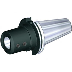 Kennametal - CAT50 Taper, 1.2598" Inside Hole Diam, 3.4252" Projection, Whistle Notch Adapter - Through Coolant - Exact Tooling