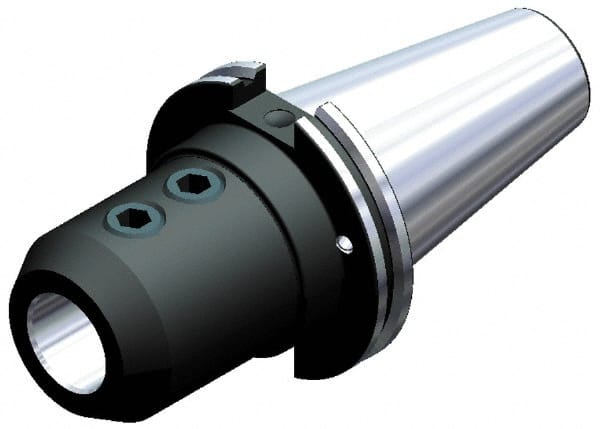 Kennametal - CAT40 Taper, 0.4724" Inside Hole Diam, 2.5984" Projection, Whistle Notch Adapter - Through Coolant - Exact Tooling