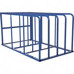 Vestil - 4 Bay, 7,700 Lb Capacity, Blue Standard Sheet Rack - 50" Wide x 44" High x 84" Deep - Exact Tooling