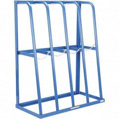 Vestil - 4 Bay, 1,500 Lb Capacity, Blue Vertical Storage Rack - 48" Wide x 60" High x 24" Deep - Exact Tooling