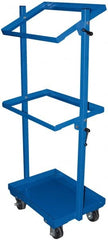 Vestil - 300 Lb Capacity, 19-1/4" Wide x 18-1/4" Long x 60" High Multi-Level Cart - 3 Shelf, Steel, Swivel Casters - Exact Tooling