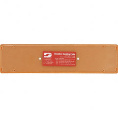 Dynabrade - 11 x 2-3/4" Rectangular Hook Face Backing Pad - File Board Sander Compatible, Screw Attachment, Nonvacuum Pad, 3/8" Thick, Medium Density, Short Nap - Exact Tooling