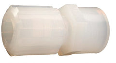 Parker - 1/4" Tube OD, PFA PTFE Plastic Compression Tube Female Straight Adapter - 1/2 NPT Pipe, 300°F Max, Plastic Grip - Exact Tooling