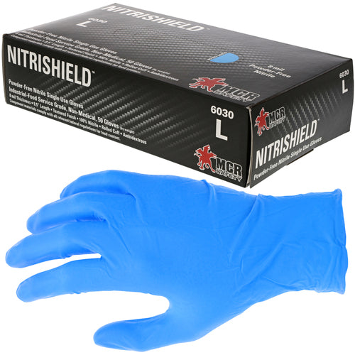 Nitrishield 6030 Powder Free Nitrile Gloves - Size XL - Exact Tooling