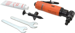 Dotco - 1/4" Collet, Angle Handle, Air Angle Die Grinder - 18,000 RPM, Rear Exhaust, 30 CFM, 0.6 hp, 90 psi, 1/4" Inlet - Exact Tooling
