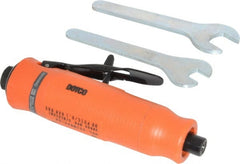 Dotco - 1/4" Collet, Straight Handle, Air Straight Die Grinder - 30,000 RPM, Front Exhaust, 16 CFM, 0.3 hp, 90 psi, 1/4" Inlet - Exact Tooling