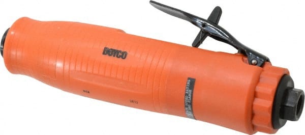 Dotco - 1/4" Collet, Straight Handle, Air Straight Die Grinder - 23,000 RPM, Front Exhaust, 38 CFM, 0.9 hp, 90 psi, 1/4" Inlet - Exact Tooling