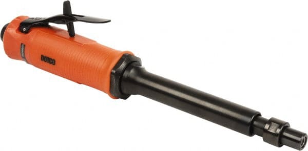 Dotco - 1/4" Collet, Straight Handle, Air Straight Die Grinder - 28,000 RPM, Rear Exhaust, 16 CFM, 0.3 hp, 90 psi, 1/4" Inlet - Exact Tooling