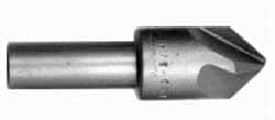 Hertel - 7/8" Head Diam, 1/2" Shank Diam, 4 Flute 100° High Speed Steel Countersink - Exact Tooling