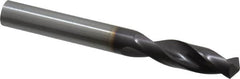 Guhring - 23/64" 130° Parabolic Flute Powdered Metal Screw Machine Drill Bit - FIREX Finish, Right Hand Cut, 1.575" Flute Length, 3.307" OAL, Cone Relief Point, Straight Shank - Exact Tooling