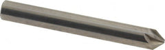 Made in USA - 1/4" Head Diam, 1/4" Shank Diam, 6 Flute 82° Solid Carbide Countersink - Exact Tooling