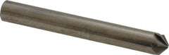 Made in USA - 1/4" Head Diam, 1/4" Shank Diam, 6 Flute 100° Solid Carbide Countersink - Exact Tooling