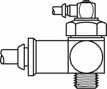 Parker - 1/4 Inlet Brass Hydraulic Control Valve - 1/4 Thread - Exact Tooling
