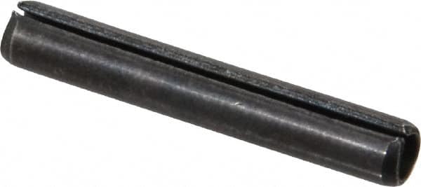 Value Collection - 5/32" Diam x 1" Long Slotted Spring Pin - Grade 1070-1090 Alloy Steel, Black Oxide Finish - Exact Tooling