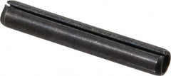 Value Collection - 5/32" Diam x 1" Long Slotted Spring Pin - Grade 1070-1090 Alloy Steel, Black Oxide Finish - Exact Tooling