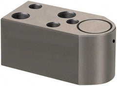 Dayton Lamina - 5/8" Shank Diam, 2-1/4" Base Length x 1-1/4" Base Width x 1-1/4" Base Height, 3/8-16 Thread, Alloy Steel Mold Punch Retainer - 5/16" Dowel Diam, 31/32" Length Between Dowel & Screw, 1-1/2" Thread Length, Ball Lock, Light Duty (LRE) Series - Exact Tooling