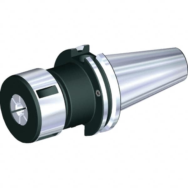 Kennametal - 5/64" to 1" Capacity, 6" Projection, CAT40 Taper Shank, TG/PG 100 Collet Chuck - 8.687" OAL - Exact Tooling