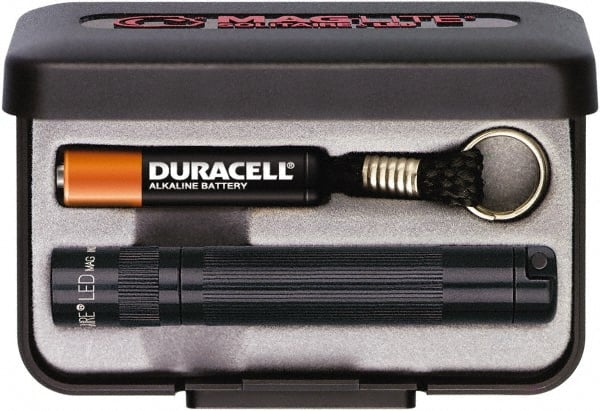 Mag-Lite - Clear LED Bulb, 47 Lumens, Mini Flashlight - Black Aluminum Body, 1 AAA Alkaline Battery Included - Exact Tooling