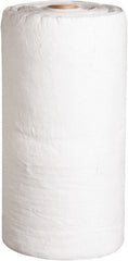 PRO-SAFE - 49 Gal Capacity per Package, Oil Only Roll - 150' Long x 30" Wide, White, Polypropylene - Exact Tooling