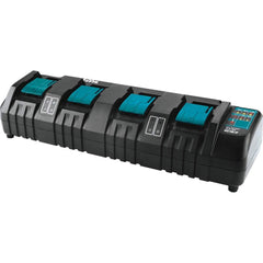 Makita - Battery Chargers; Battery Size Compatibility: Proprietary ; Battery Chemistry Compatibility: Lithium-Ion ; Charging Time (Hours): 1.00 ; Charging Time (Minutes): 60 ; Maximum Number of Batteries: 4 ; Voltage: 18 - Exact Tooling