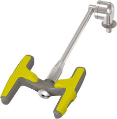 Bradley - Deck Mount, Eye & Face Wash Station - 1/2" Inlet, 30 psi Flow, 0.4 GPM Flow Rate - Exact Tooling