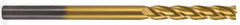 Atrax - 1", 3" LOC, 1" Shank Diam, 6" OAL, 4 Flute, Solid Carbide Square End Mill - Single End, TiN Finish, Spiral Flute, 30° Helix, Centercutting, Right Hand Cut, Right Hand Flute - Exact Tooling