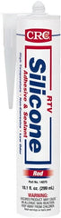 CRC - 12 oz Cartridge Red Silicone Sealant - -80 to 500°F Operating Temp, 60 min Tack Free Dry Time, 24 hr Full Cure Time - Exact Tooling