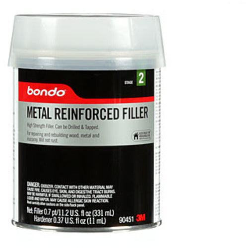 Bondo Metal Reinforced Filler 90451 0.7 Pint - Exact Tooling