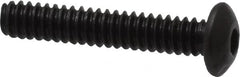 Value Collection - #4-40 UNC Hex Socket Drive, Button Screw - Alloy Steel, Black Oxide Finish, Fully Threaded, 5/8" Length Under Head - Exact Tooling