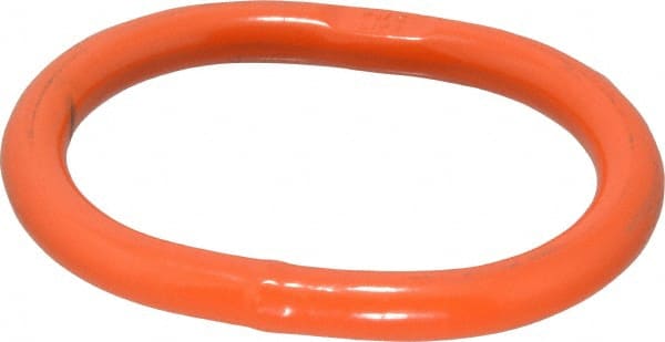 Pewag - G100 Grade Orange Alloy Steel Oblong Master Link - 3/8" Diameter, 3,800 Lb Load Limit - Exact Tooling