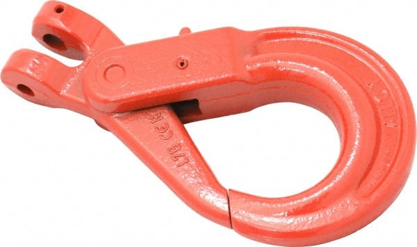 Pewag - 3/8 Inch Chain Diameter, Grade 80 Clevis Hook - 7,100 Lbs. Load Capacity, 15/32 Inch Inside Diameter, 15/32 Inch Pin Diameter, 1-31/32 Inch Hook Throat, 1-49/64 Inch Hook Width - Exact Tooling