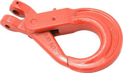 Pewag - 3/8 Inch Chain Diameter, Grade 80 Clevis Hook - 7,100 Lbs. Load Capacity, 15/32 Inch Inside Diameter, 15/32 Inch Pin Diameter, 1-31/32 Inch Hook Throat, 1-49/64 Inch Hook Width - Exact Tooling