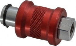 Legris - 1/8" Pipe, FNPT x FNPT, Nickel Plated Brass Standard Slide Valve - 230 Max psi, Anodized Aluminum Sleeve - Exact Tooling