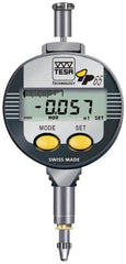 TESA Brown & Sharpe - 0 to 5mm Range, 0.00005 & 0.0005" Graduation, Electronic Drop Indicator - Accurate to 4µ, English & Metric System, LCD Display - Exact Tooling