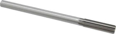 Made in USA - 0.627" High Speed Steel 8 Flute Chucking Reamer - Straight Flute, 0.5615" Straight Shank, 2-1/4" Flute Length, 9" OAL - Exact Tooling