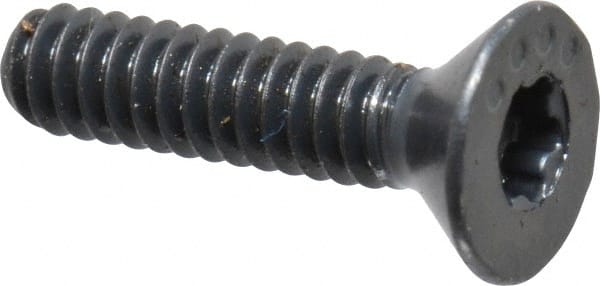 Camcar - #4-40 UNC Torx Plus Drive, 82° Flat Screw - Alloy Steel, Black Oxide Finish, Fully Threaded, 1/2" OAL - Exact Tooling