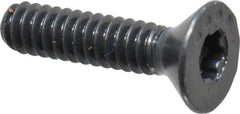 Camcar - #4-40 UNC Torx Plus Drive, 82° Flat Screw - Alloy Steel, Black Oxide Finish, Fully Threaded, 1/2" OAL - Exact Tooling