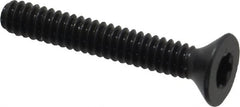 Camcar - #4-40 UNC Torx Plus Drive, 82° Flat Screw - Alloy Steel, Black Oxide Finish, Fully Threaded, 3/4" OAL - Exact Tooling
