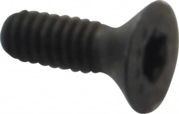 Camcar - #5-40 UNC Torx Plus Drive, 82° Flat Screw - Alloy Steel, Black Oxide Finish, Fully Threaded, 3/8" OAL - Exact Tooling