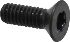 Camcar - #8-32 UNC Torx Plus Drive, 82° Flat Screw - Alloy Steel, Black Oxide Finish, Fully Threaded, 1/2" OAL - Exact Tooling