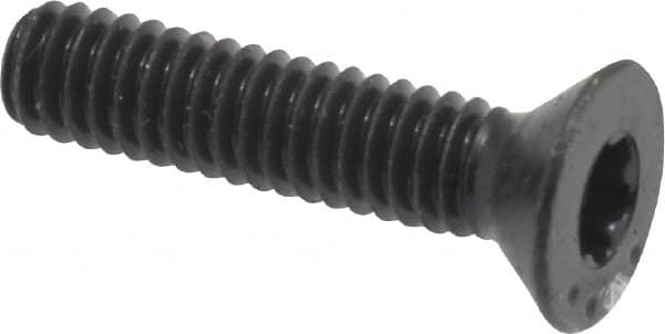 Camcar - #8-32 UNC Torx Plus Drive, 82° Flat Screw - Alloy Steel, Black Oxide Finish, Fully Threaded, 3/4" OAL - Exact Tooling