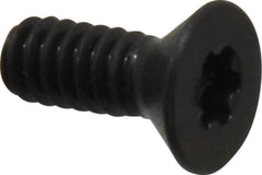 Camcar - #10-24 UNC Torx Plus Drive, 82° Flat Screw - Alloy Steel, Black Oxide Finish, Fully Threaded, 1/2" OAL - Exact Tooling
