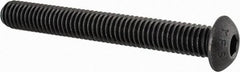 Value Collection - 3/8-16 UNC Hex Socket Drive, Button Screw - Alloy Steel, Black Oxide Finish, Fully Threaded, 3" Length Under Head - Exact Tooling