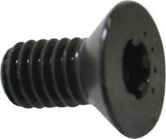 Camcar - 5/16-18 UNC Torx Plus Drive, 82° Flat Screw - Alloy Steel, Black Oxide Finish, Fully Threaded, 5/8" OAL - Exact Tooling