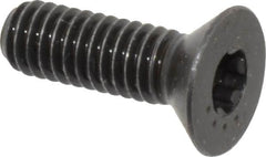 Camcar - 5/16-18 UNC Torx Plus Drive, 82° Flat Screw - Alloy Steel, Black Oxide Finish, Fully Threaded, 1" OAL - Exact Tooling
