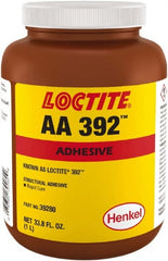 Loctite - 33.18 oz Bottle Two Part Acrylic Adhesive - 15 min Working Time, 2,500 psi Shear Strength - Exact Tooling