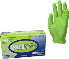 SHOWA - Size M, 4 mil, Food Grade, Powder Free Nitrile Disposable Gloves - Exact Tooling