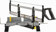 Stanley - 45°, 54°, 60°, 67.5°, 75°, 90° Miter Saw Miter Box & Saw - 14-1/2" Box Width x 27-3/4" Box Length - Exact Tooling